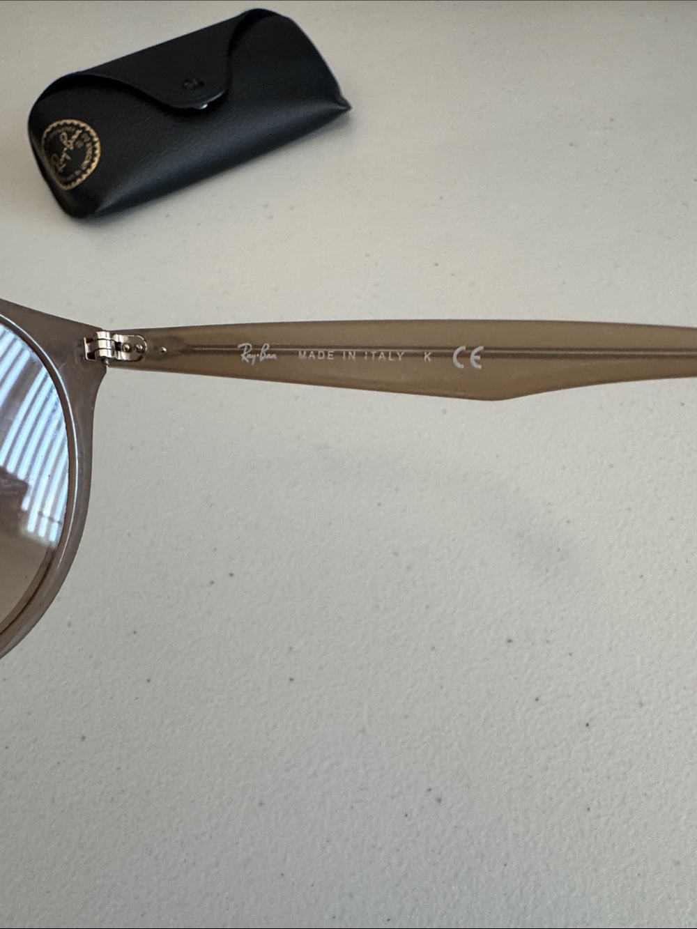 Ray-Ban Women's Taupe Round Sunglasses with Brown Gradient Lenses - Picture 13 of 13